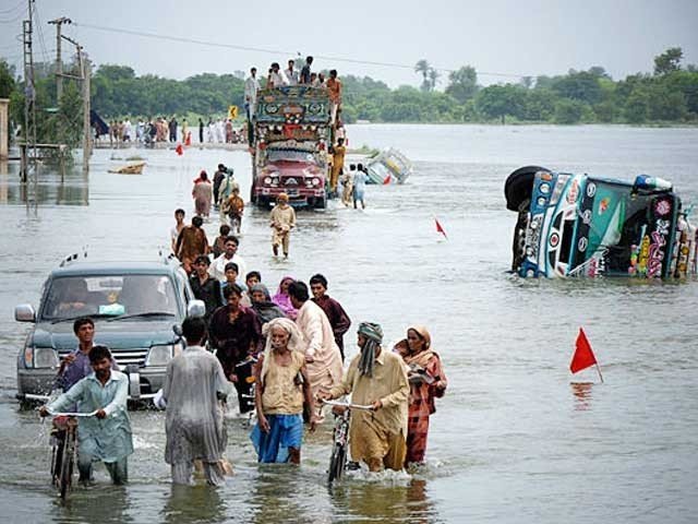 Dangerous Flood Situation of 2010 Due to Monsoon Rains