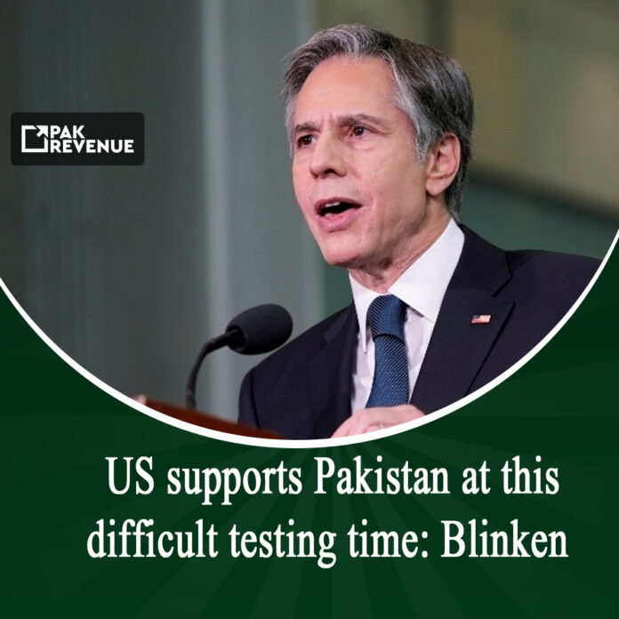 US Supports Pakistan At This Difficult Testing Time: Blinken