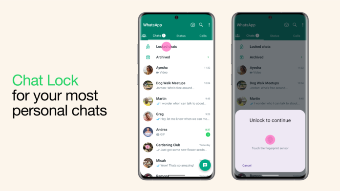 WhatsApp Rolls out 'Chat Lock' Feature